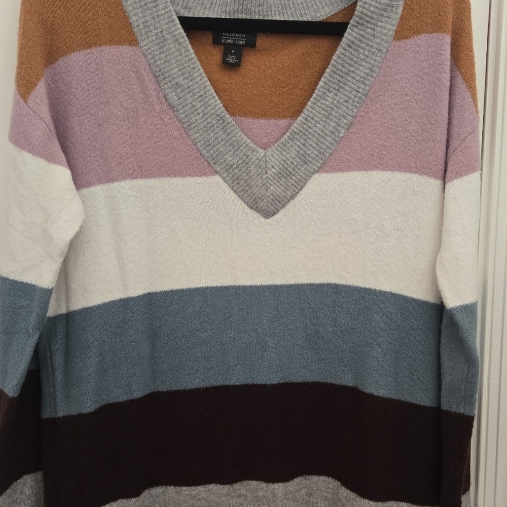 Halogen Multicolor Striped Sweater - image 2